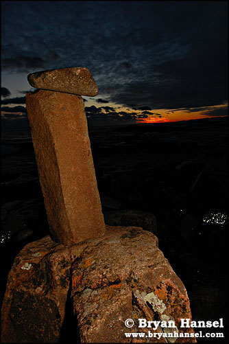 Inuksuk at Artist's Point in Grand Marais