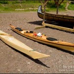 The skin Greenland style boat was the inspiration for the Siskiwit Bay, which is the third craft descending from this Greenland boat.