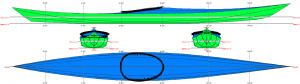 Siskiwit MC free kayak linesplan