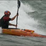 Permalink to Estimating Wave Height for Canoes and Kayaks Kayaker in several feet of waves.