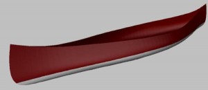 modern malecite 3d Free canoe plan.