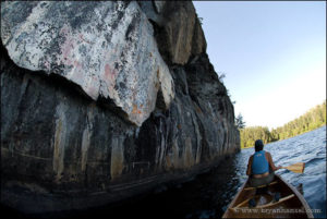 Canoe Country Pictographs Pictographs on Fishdance Lake in the BWCA.
