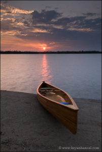 Sunset on Ima Lake Sunset on Ima Lake over my canoe