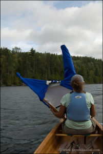hansel_bryan_100901-685 Canoe sailing on Knife Lake