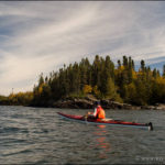 Kayaking past Susie Island.