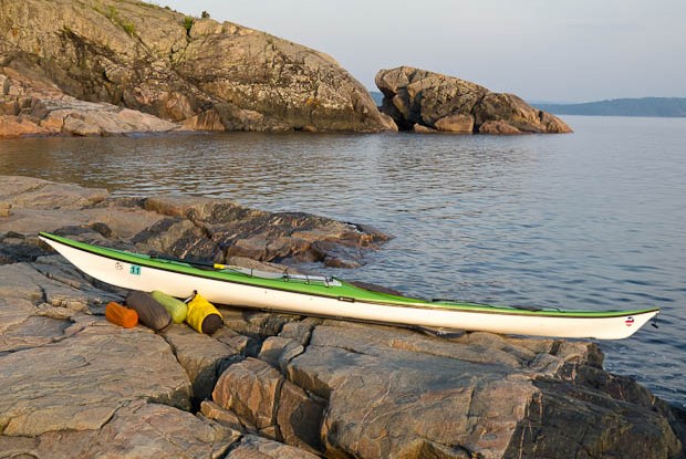 Kayak at Presque Isle in Marquette.