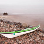 Kayaking on cold water.