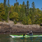 Permalink to Kayak Weathercocking vs. Tracking Kayaker paddling without kayak weathercocking on Lake Superior.