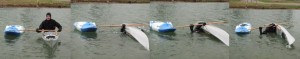 boatandpaddle Using the boat and paddle to practice Storm Roll