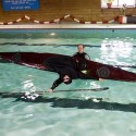 kayaking in the pool