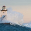 Grand Marais Lighthouse and Waves