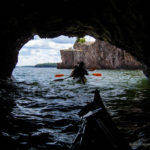 Permalink to Kayaking and Canoeing Participation Rates kayaking Tettegouche State Park on Lake Superior through a cave