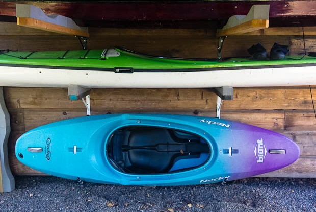 the moose rack kayak storage