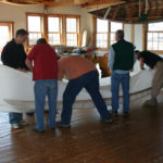 Permalink to Build Your Own Greenland-style Skin-on-Frame Kayak Course Greenland kayak being skinned.