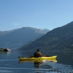 Kayaking the fjords.
