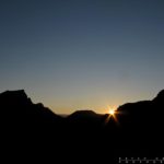 A hike to a high hill got us a view of the midnight sun.