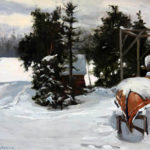 Permalink to Winter Canoe Paintings winter canoe painting