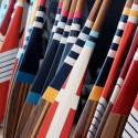 painted canoe paddles