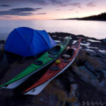 kayak campsite on Lake Superior