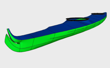 fire star wood strip kayak aleutian style baidarka