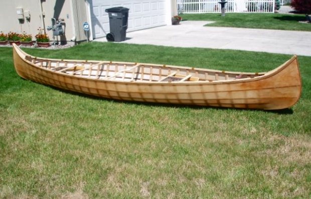 Builders Photos of the 1910 St. Francis Canoe 