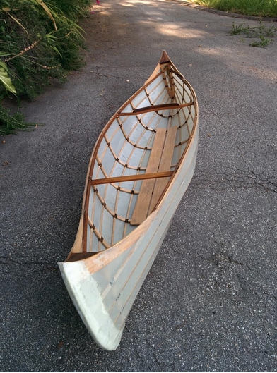 skin-on-frame têtes de boule hunter’s canoe built