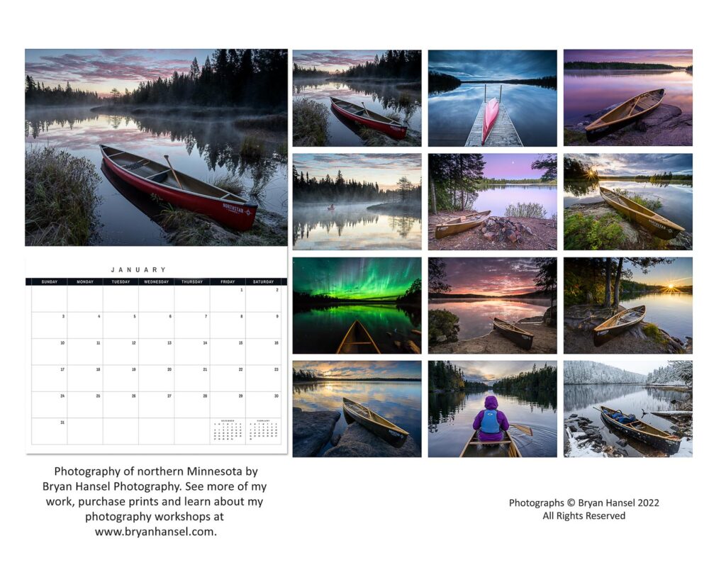 Canoe Country Calendar 2023